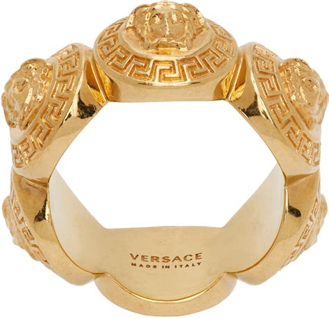 versace medusa ring gold|ring female medusa.